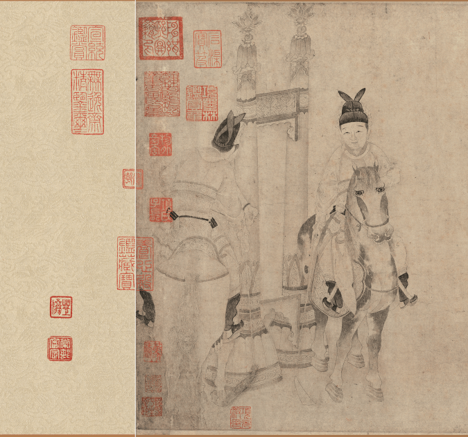 
古画中的帝王 唐玄宗和嫔妃骑马打球 ——《明皇击球图》赏析|xiongmao体育(图4)